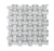 White Carrara Honed Marble Mosaic - 1" x 2" Basket Weave