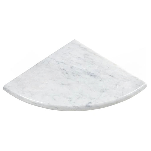 White Carrara Marble Corner Shelf - Polished (Both Sides)