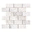 Bianco Congelato Dolomite Mosaic - 2" x 4" Brick Leather