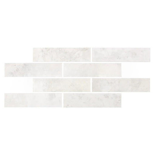 Full Tile Sample - Bianco Congelato Dolomite Tile - 24" x 24" x 3/8" Leather