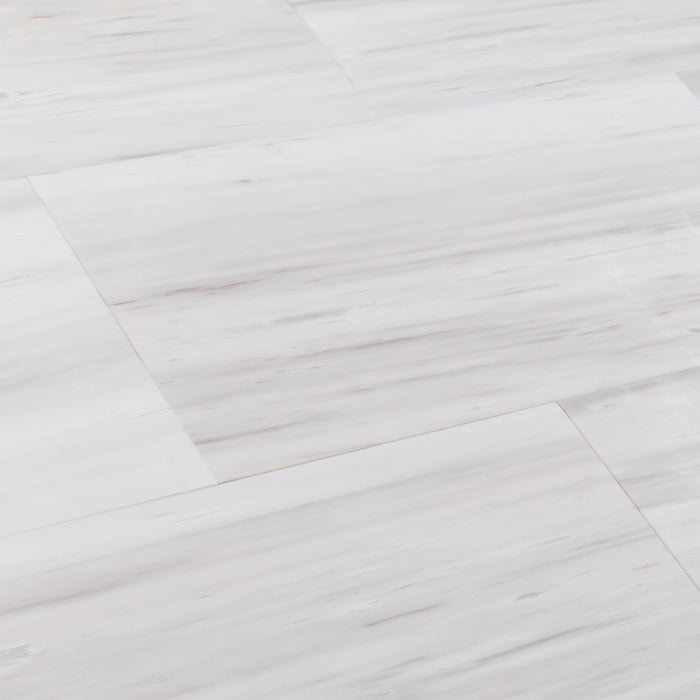 Honed Bianco Dolomite Marble Tile - 12" x 24"