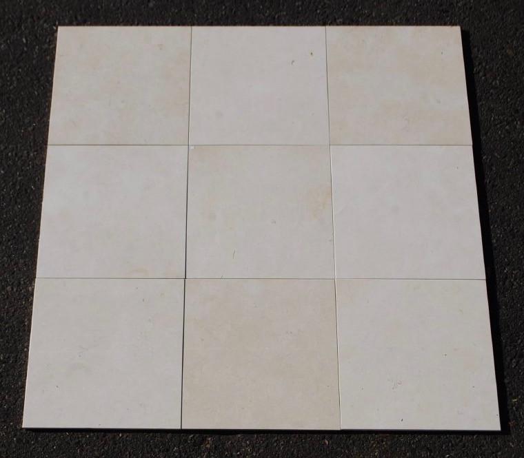 Biancone Marble Tile - 12" x 12" x 3/8" Polished