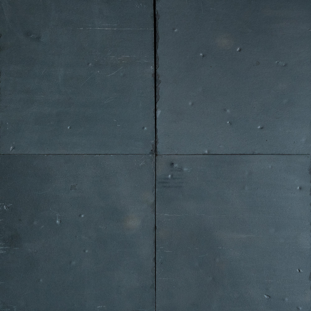 Black Slate Slate Tile - 16" x 16" x 3/8" - 1/2" Natural Cleft Face, Gauged Back
