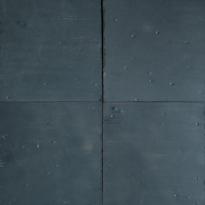 Full Tile Sample - Black Slate Tile - 16" x 16" x 3/8" - 1/2" Natural Cleft Face, Gauged Back