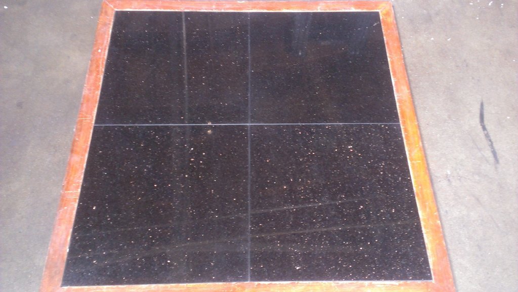 Polished Black Galaxy Granite Tile