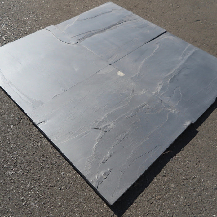 Black Slate Slate Tile - 24" x 24" x 1/2"