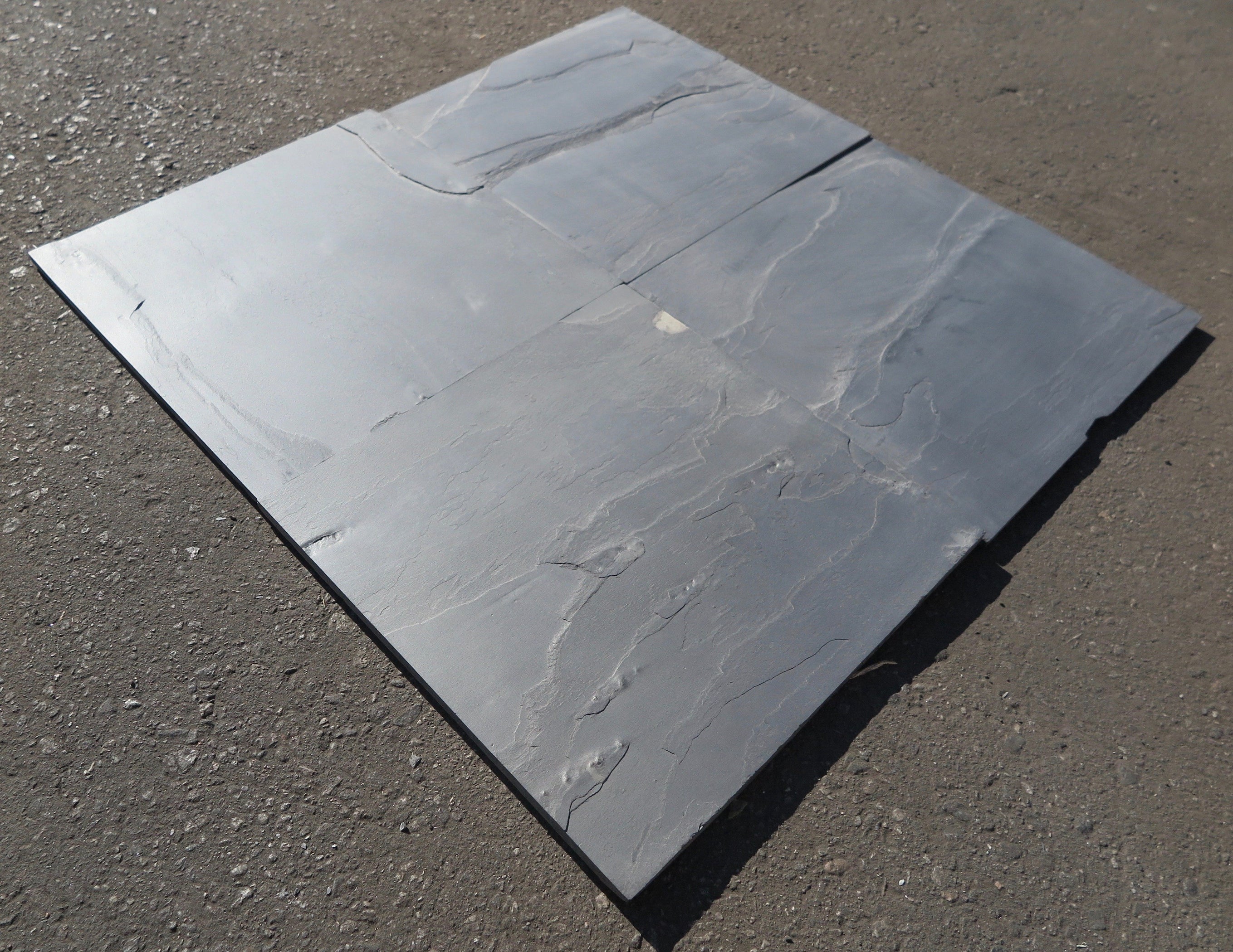 Slate Example Black Slate Natural Cleft Face, Gauged Back Slate Tile — Stone & Tile ...