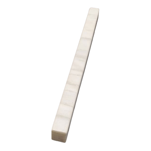 Blanco Honed Marble Modern Pencil - 3/4" x 12" Modern Pencil