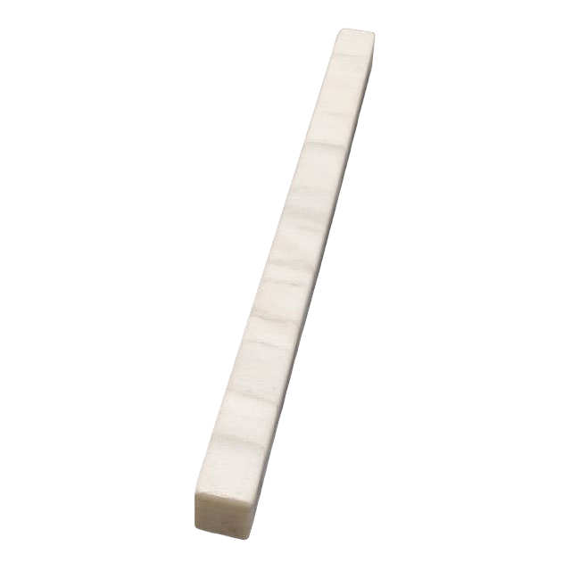 Blanco Honed Marble Modern Pencil - 3/4" x 12" Modern Pencil