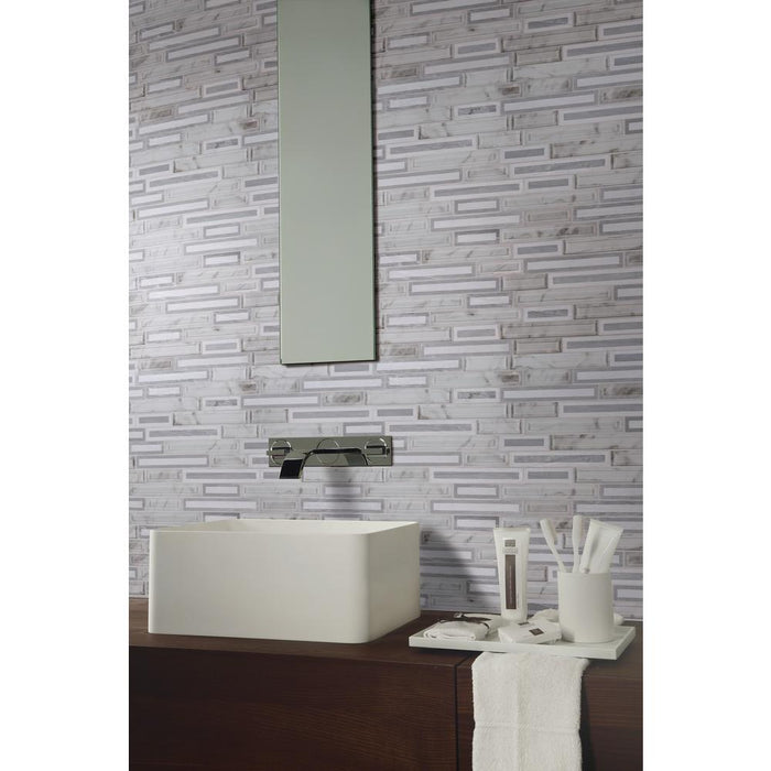 Decorative Blends Glass & Stone Blocki Grigio SMOT-SGLSIL-BLOGRI8MM