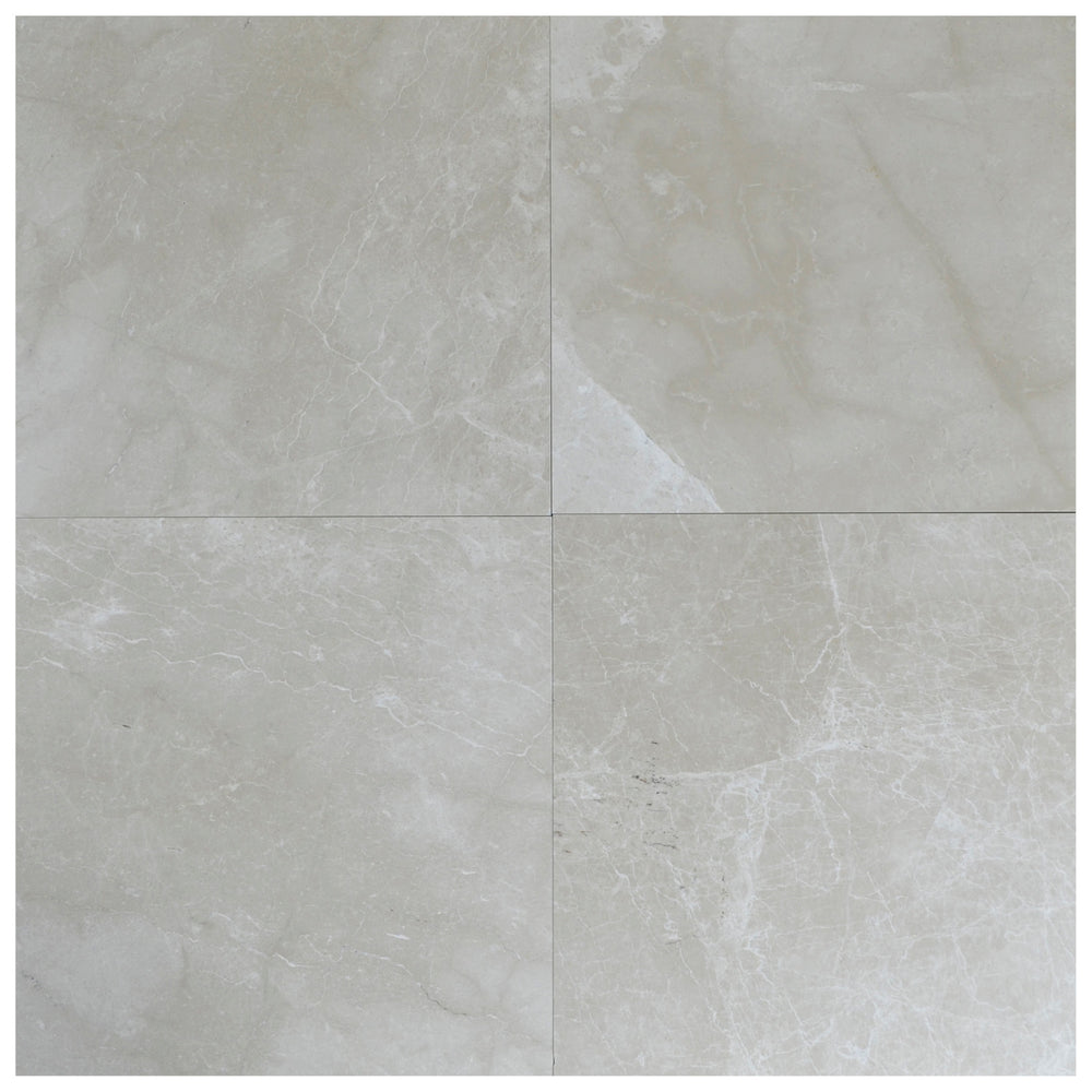 Botticino B Polished Marble Tile - 24" x 24" x 1/2"