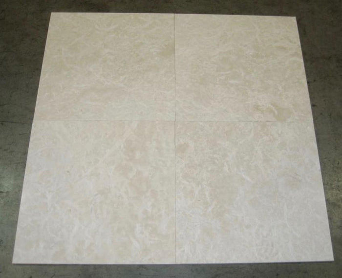 Botticino Fiorito Marble Tile - 12" x 12" x 3/8"
