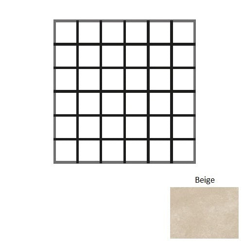 Capri Brera Beige Porcelain Mosaic - Matte