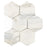 Calacatta Gold Marble Mosaic - 5" Hexagon Honed