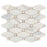 Calacatta Gold Marble Mosaic - Elongated Octagon with Calacatta Gold Dots Honed