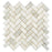 Calacatta Oliva Marble Mosaic - 1" x 2" Herringbone