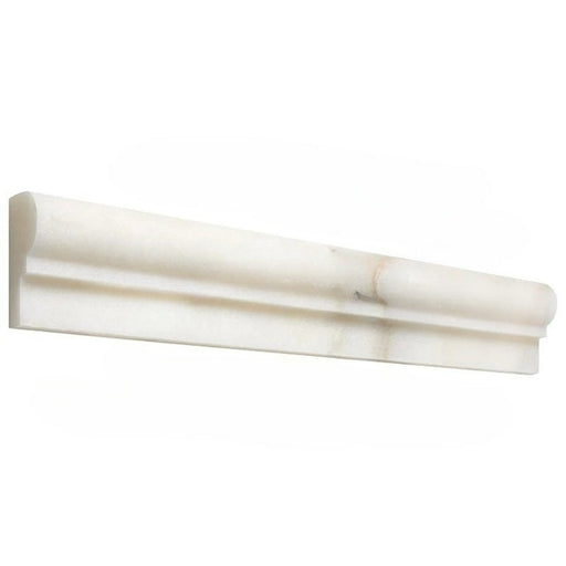 Calacatta Oliva Marble Liner - 2" x 12" F1 Chair Rail