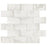 Calacatta Oliva Marble Mosaic - 2" x 4" Beveled Brick