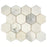 Calacatta Oliva Marble Mosaic - 3" Hexagon