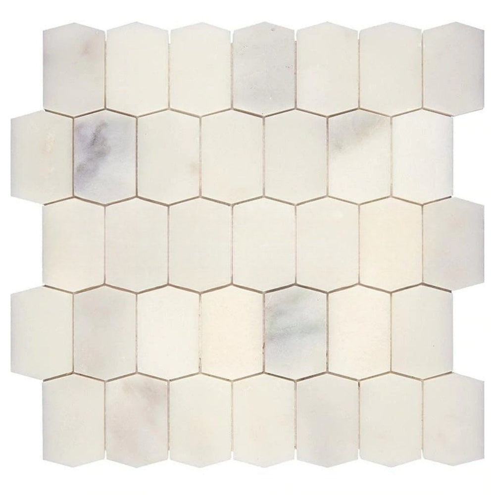 Calacatta Oliva Marble Mosaic - Picket Fence