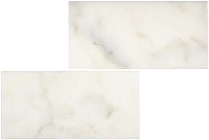 Calacatta Oliva Honed Marble Tile - 3" x 6" x 3/8"