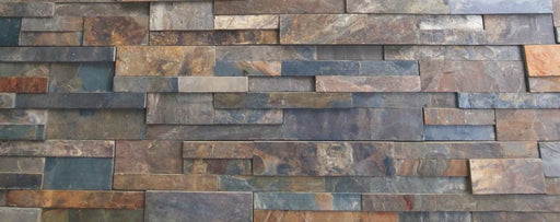 California Gold Natural Cleft Slate Ledgestone - 6" x 24" x +/- 3/4"