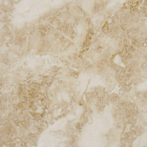 Crema Cappuccino Polished Marble Tile - 18" x 18" x 0.38"