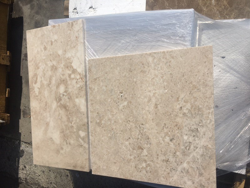 Cappuccino Marble Tile - 12" x 24" x 1/2" Honed