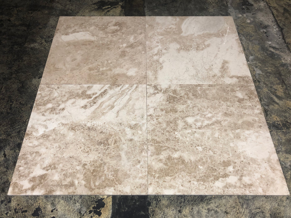 Cappuccino Marble Tile - 24" x 24" x 1/2" Polished