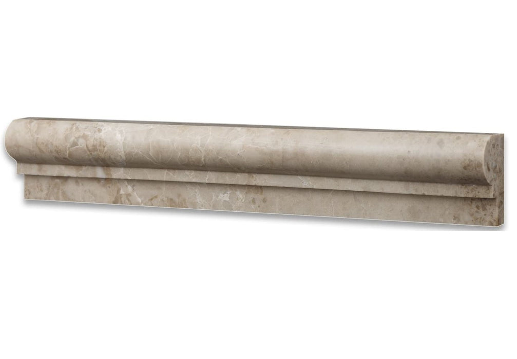 Cappuccino Marble Liner - 2" x 12" F1 Chair Rail Polished
