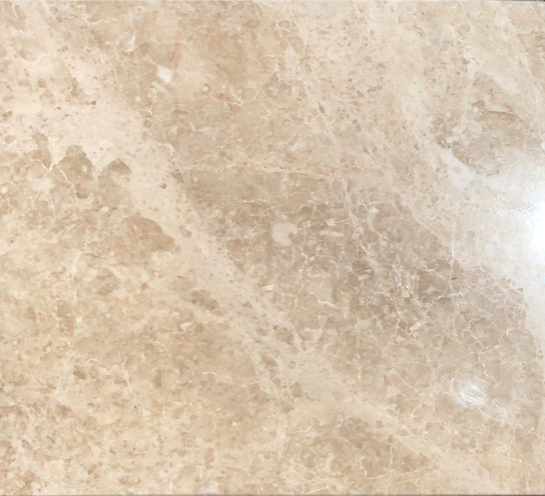 Full Tile Sample - Cappuccino Marble Tile - 6" x 12" x 3/8" Polished