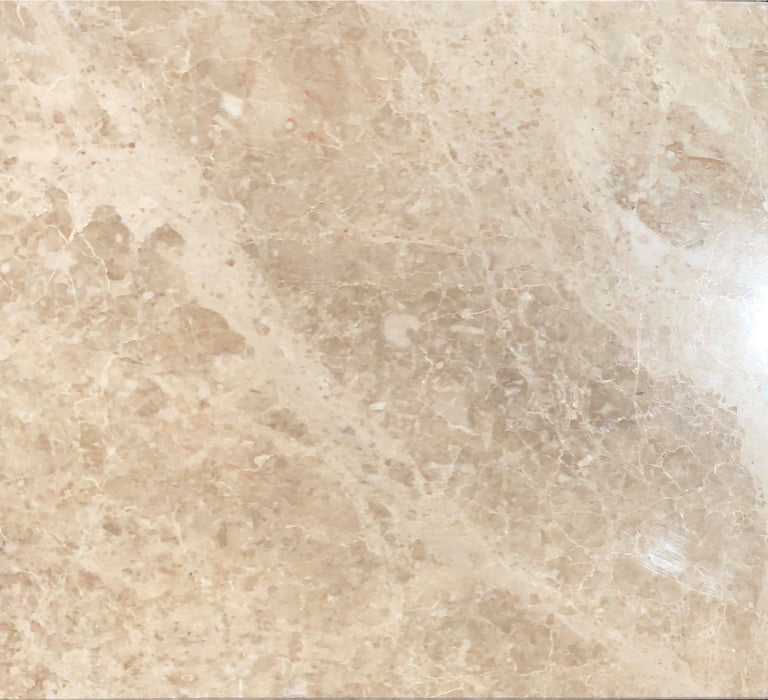 Full Tile Sample - Cappuccino Marble Tile - 12" x 12" x 3/8" Polished