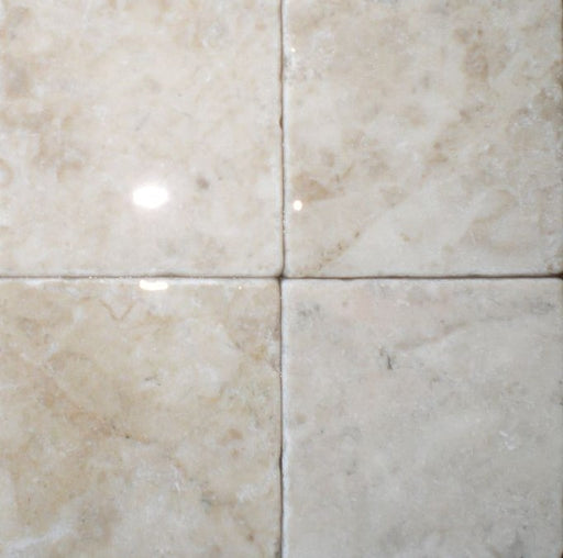 Full Tile Sample - Cappuccino Marble Tile - 4" x 4" x 3/8" Tumbled