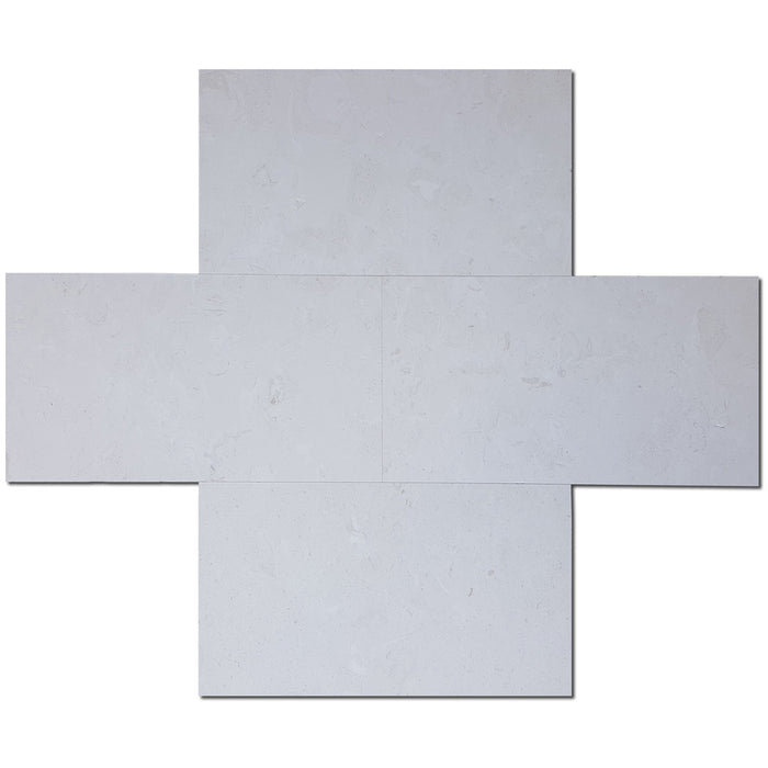 Cardinal Beige Honed Limestone Tile - 18" x 36" x 1/2"