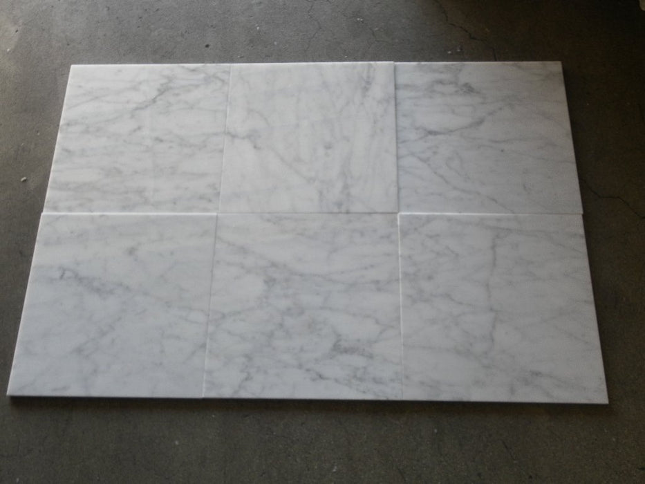 Carrara Venatino Marble Tile - 12" x 12" x 3/8"