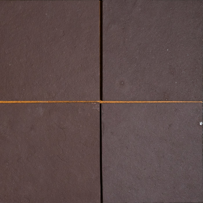 Full Tile Sample - Chocolate Burgundy Slate Tile - 12" x 12" x 3/8" Natural Cleft Face, Gauged Back