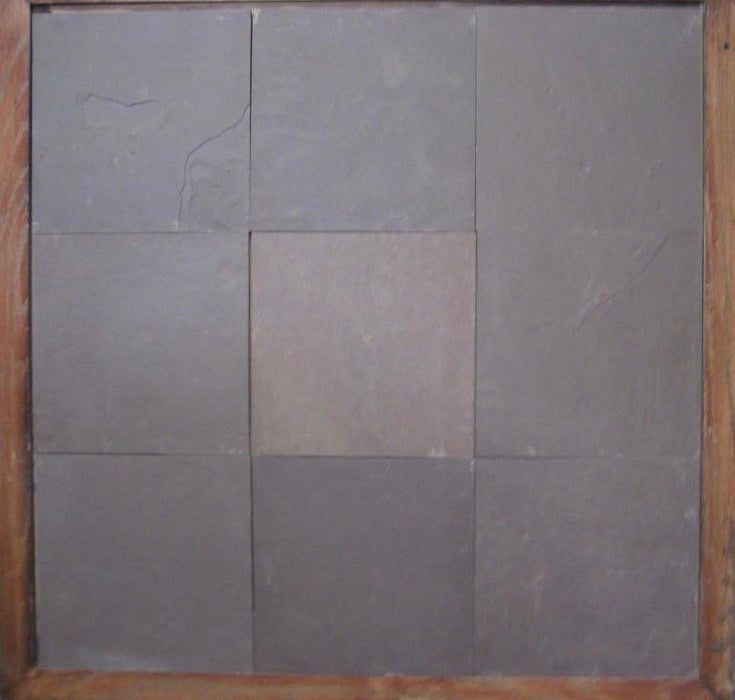 Chocolate Burgundy Slate Tile - 12" x 12" x 3/8"