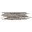 Full Sheet Sample - Metropolitan City Gray Deco Mini Pixie Marble Mosaic - 4.75" x 16" Polished