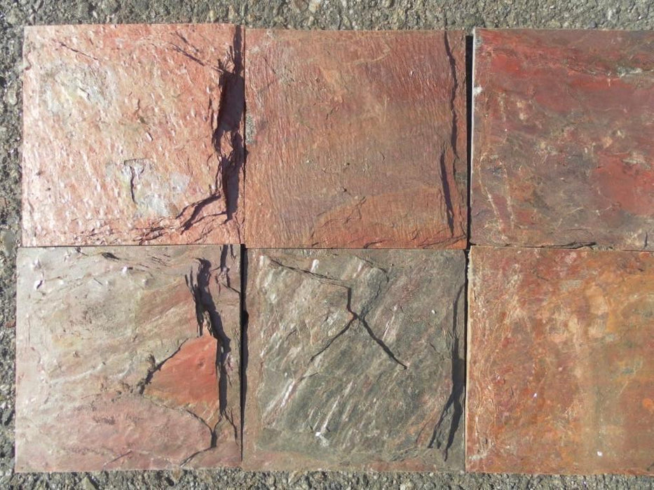Chiseled Copper Slate Tile