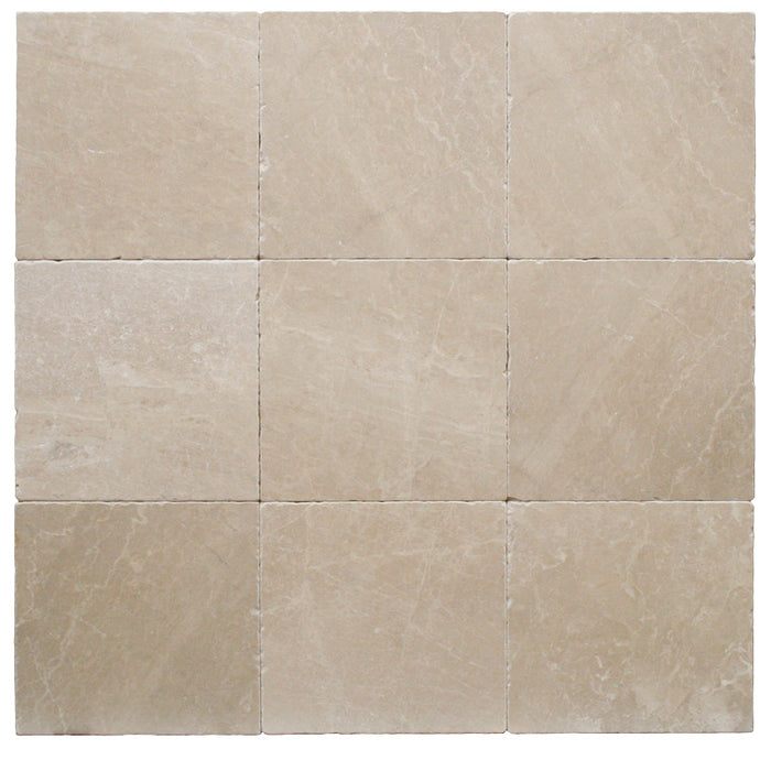 Crema Marfil Standard Marble Tile - 12" x 12" x 3/8" Tumbled