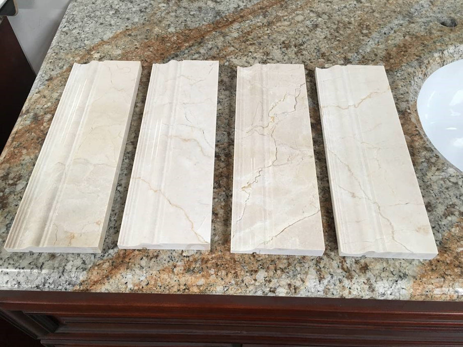 Crema Marfil Marble Baseboard - 4
