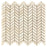 Crema Marfil Polished Marble Mosaic - Mini Chevron