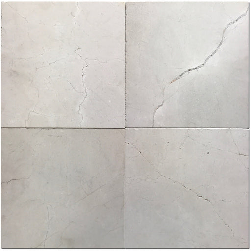 Crema Marfil Select Tumbled Marble Tile - 12" x 12" x 3/8"