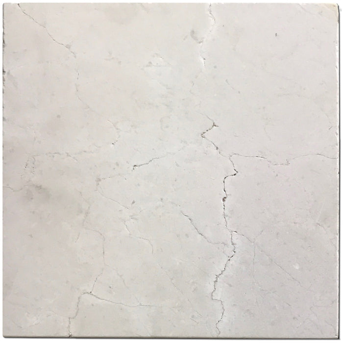 Crema Marfil Select Tumbled Marble Tile - 12" x 12"