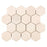 Crema Marfil Marble Mosaic - 3" Hexagon Tumbled