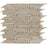 Full Sheet Sample - Pietra Antica Patara Stone Crema Marfil Random Linear Natural Stone Mosaic - 12.4" x 12.12" Honed