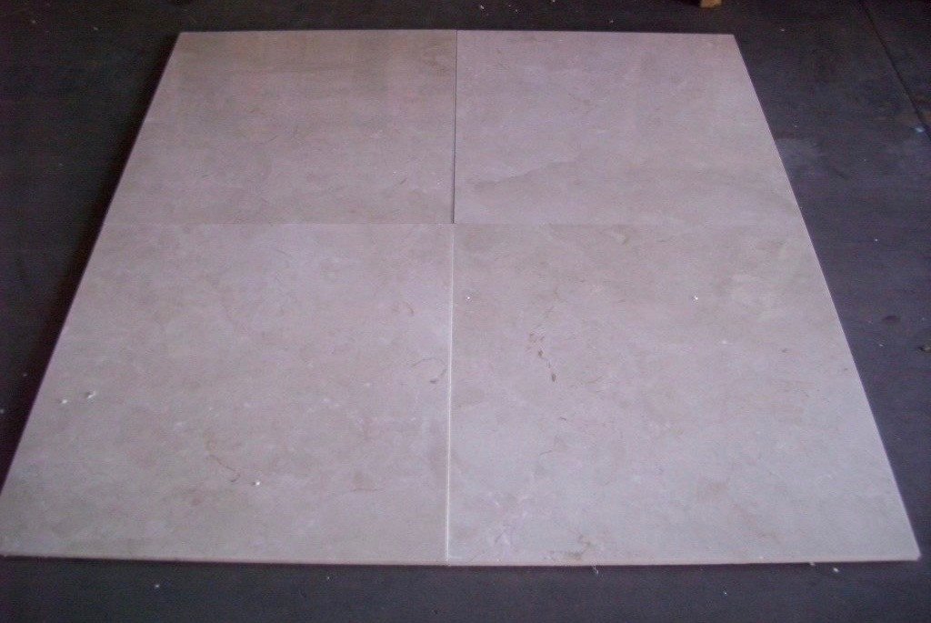 Polished Crema Marfil Standard Marble Tile