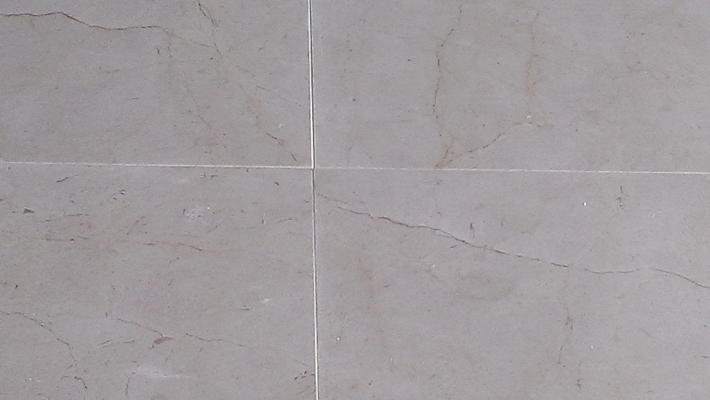 Polished Crema Marfil Standard Marble Tile - 24" x 24" x 5/8"