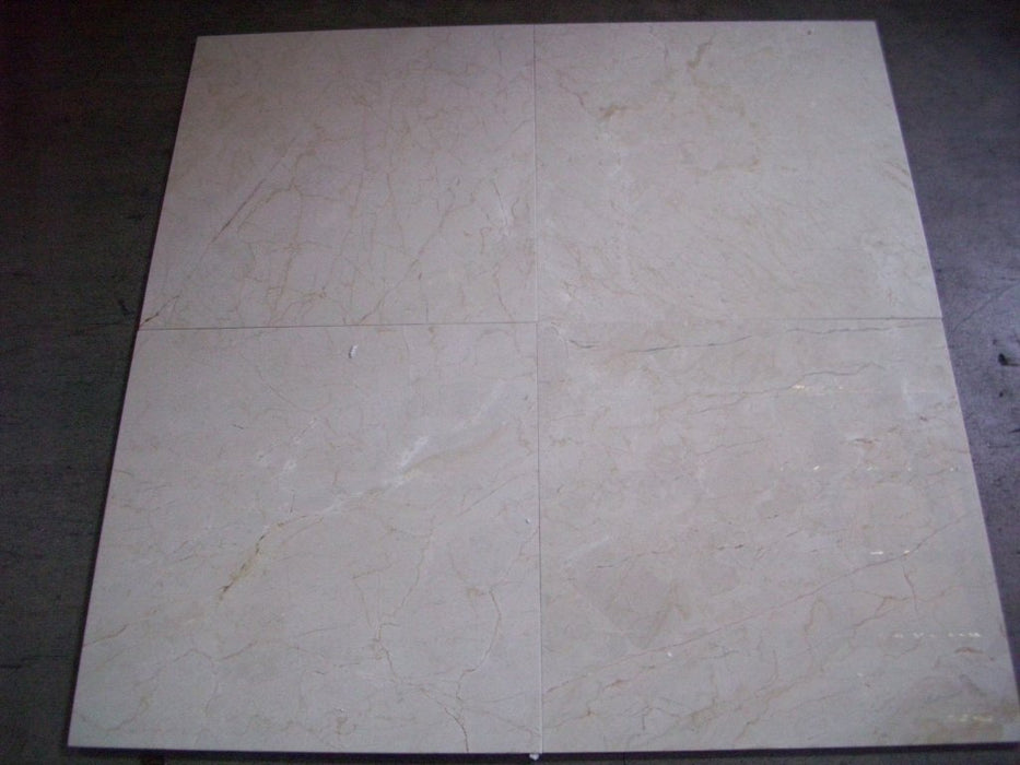 Crema Marfil Select Marble Tile - 18" x 18" x 5/8"