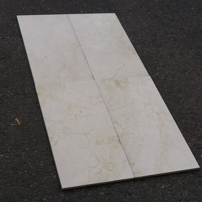 Honed Crema Marfil Standard Marble Tile